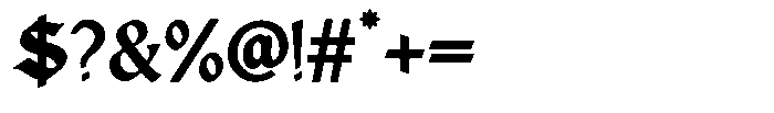 Blackveilo Regular Font OTHER CHARS
