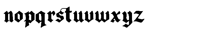 Blackveilo Regular Font LOWERCASE