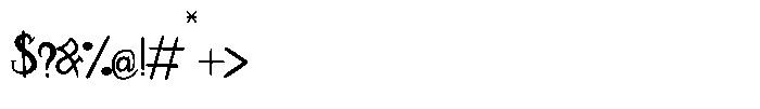 Blackwick Font OTHER CHARS
