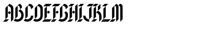Blackword High Gothic Font UPPERCASE