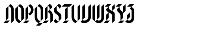 Blackword High Gothic Font UPPERCASE