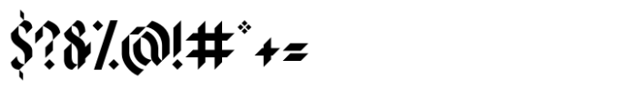 Blackword Neo Gothic Font OTHER CHARS
