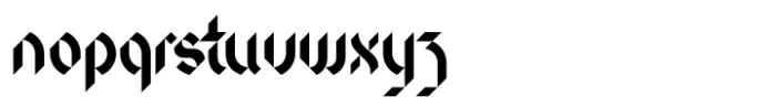 Blackword Neo Gothic Font LOWERCASE
