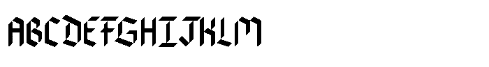 Bladecut Font UPPERCASE