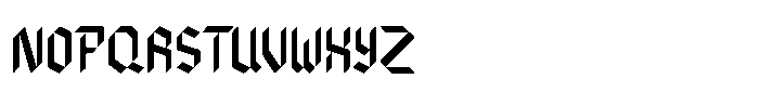 Bladecut Font UPPERCASE