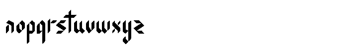 Bladecut Font LOWERCASE