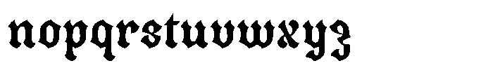 Bladfour Regular Font LOWERCASE