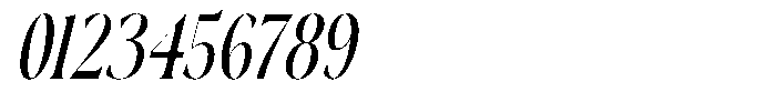 Blamore  Italic Italic Font OTHER CHARS