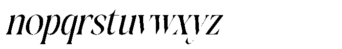 Blamore  Italic Italic Font LOWERCASE