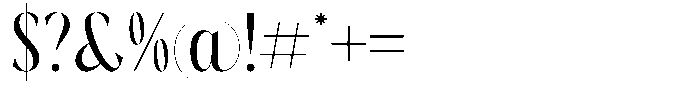 Blamore  Regular Font OTHER CHARS