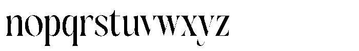 Blamore  Regular Font LOWERCASE