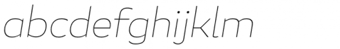 Blanc Thin Italic Font LOWERCASE