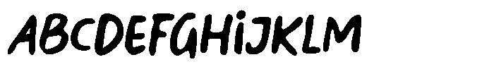 Blank Canvas Italic Font UPPERCASE