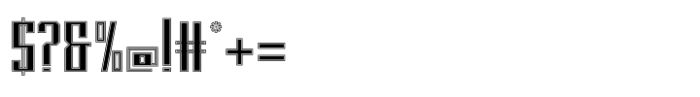 Blank Inline Font OTHER CHARS