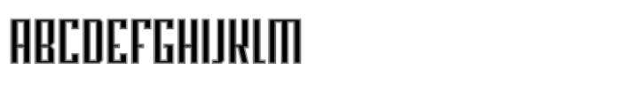 Blank Inline Font UPPERCASE