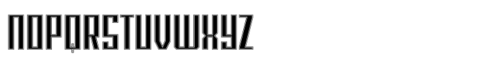 Blank Inline Font LOWERCASE