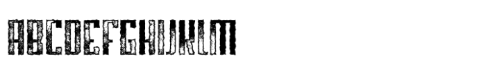 Blank Letterpress Font UPPERCASE