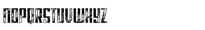 Blank Letterpress Font UPPERCASE