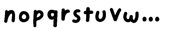 Blanket Burrito Font LOWERCASE