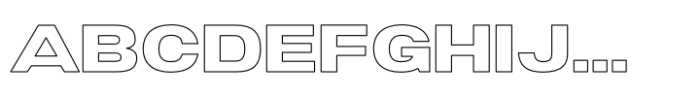 Blanknot Outline Font UPPERCASE