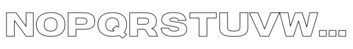 Blanknot Outline Font UPPERCASE