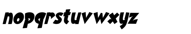 Blankwall Italic Font LOWERCASE