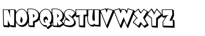 Blankwall Outline Font UPPERCASE