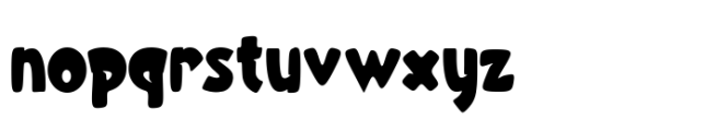 Blankwall Rounded Font LOWERCASE
