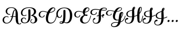 Blanton Script Three Font UPPERCASE
