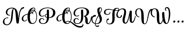 Blanton Script Three Font UPPERCASE