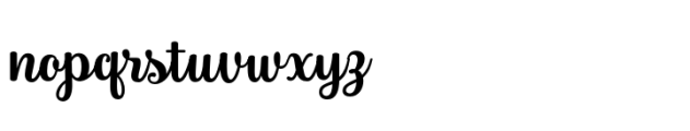 Blanton Script Three Font LOWERCASE