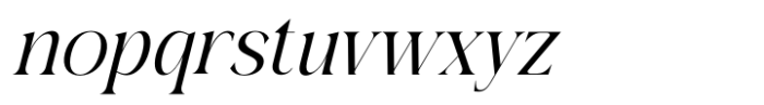 Blanvad Italic Font LOWERCASE