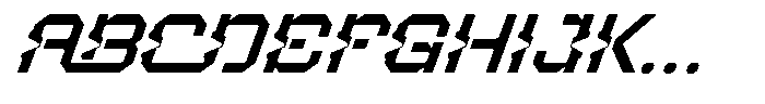 Blashore Oblique Font UPPERCASE