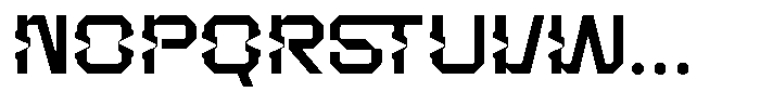 Blashore Regular Font UPPERCASE