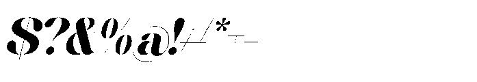 Blassic Italic Font OTHER CHARS