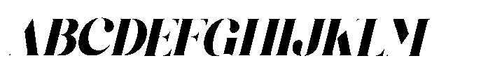 Blassic Italic Font UPPERCASE