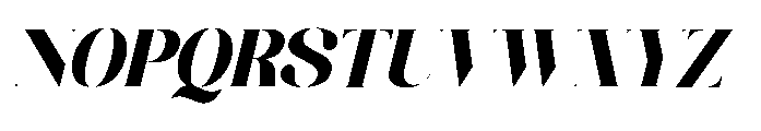 Blassic Italic Font UPPERCASE