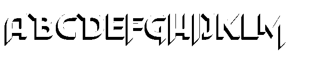 Blast Dragon 3 D Extrude Font UPPERCASE