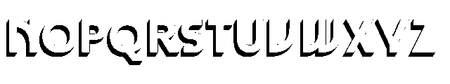 Blast Dragon 3 D Extrude Font LOWERCASE