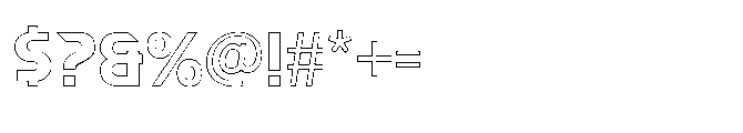 Blast Dragon Outlines Font OTHER CHARS