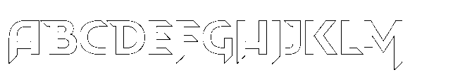 Blast Dragon Outlines Font UPPERCASE