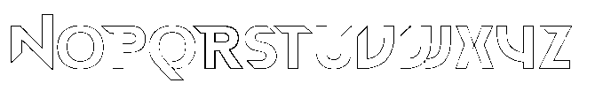 Blast Dragon Outlines Font UPPERCASE