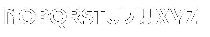 Blast Dragon Outlines Font LOWERCASE