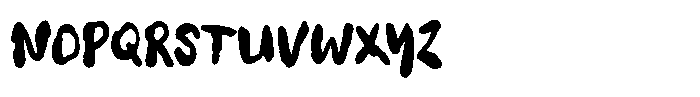 Blast HF Font UPPERCASE