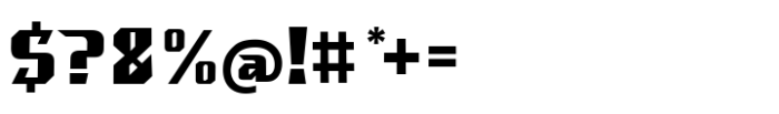 Blastand Regular Font OTHER CHARS