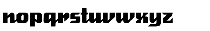 Blastand Regular Font LOWERCASE