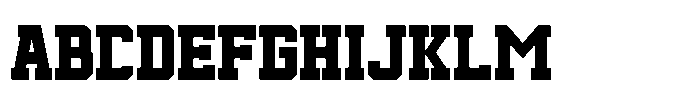 Blaze Knock Font UPPERCASE