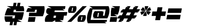 Blazer Speed Font OTHER CHARS