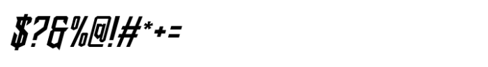 Blazeton Slant Font OTHER CHARS