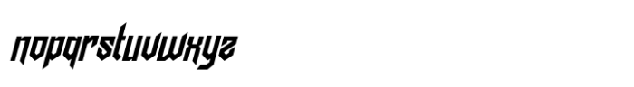 Blazeton Slant Font LOWERCASE